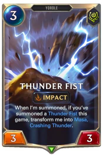 Thunder Fist Card