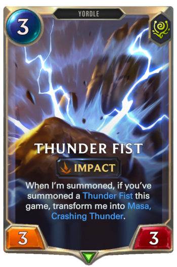 Thunder Fist Card