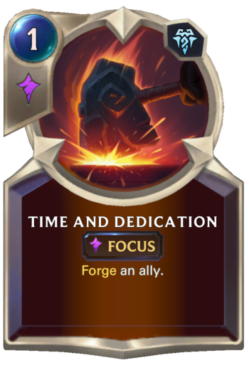 Time and Dedication Card