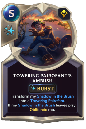 Towering Pairofant's Ambush Card