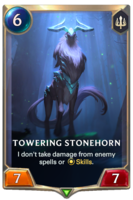 Towering Stonehorn Card
