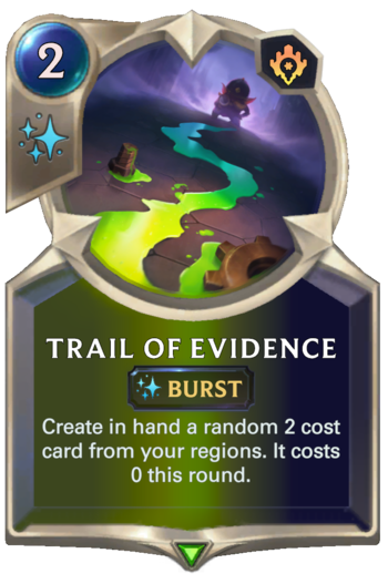 Trail of Evidence Card