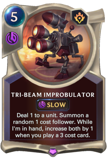 Tri-beam Improbulator Card