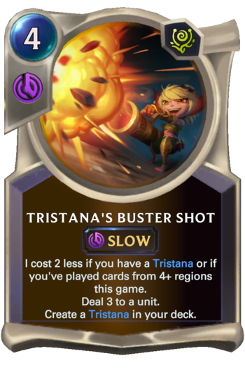 Tristana's Buster Shot Card