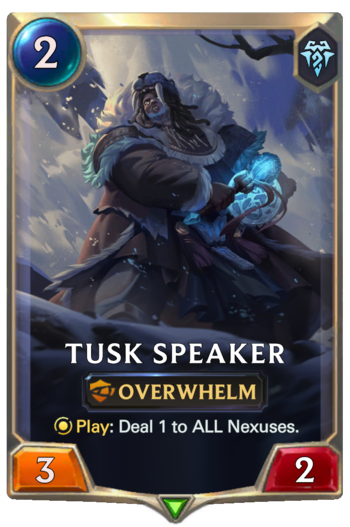 Tusk Speaker Card