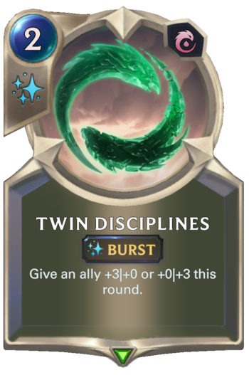 Twin Disciplines Card