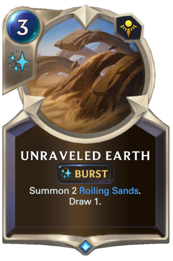 Unraveled Earth Card