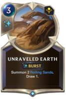 Unraveled Earth Card