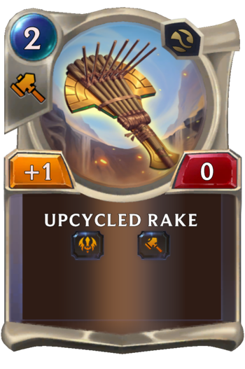 Upcycled Rake Card