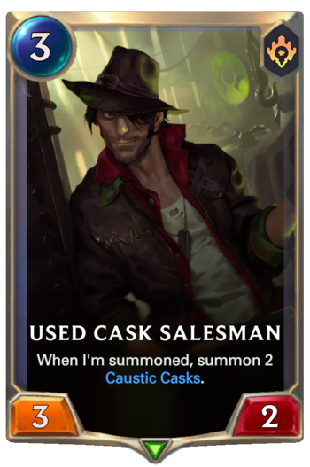 Used Cask Salesman Card