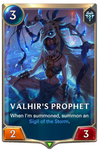 Valhir's Prophet Card
