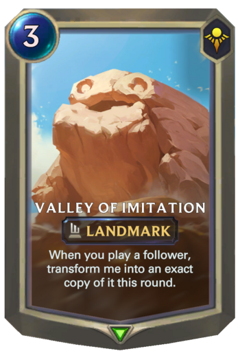 Valley of Imitation Card