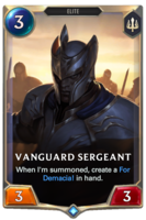 Vanguard Sergeant Card