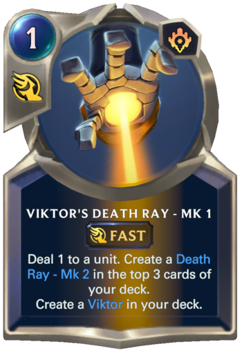 Viktor's Death Ray - Mk 1 Card