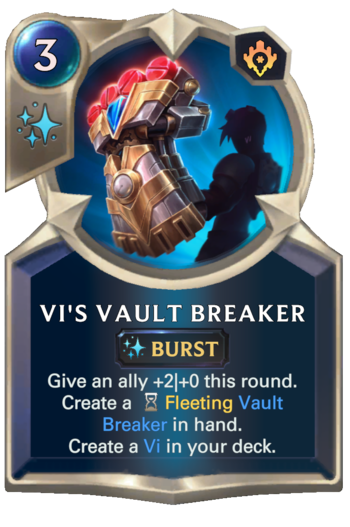 Vi's Vault Breaker Card