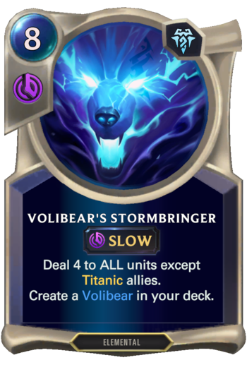 Volibear's Stormbringer Card