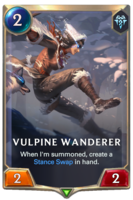 Vulpine Wanderer Card