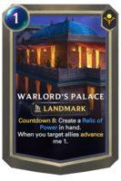 Warlord's Palace Card
