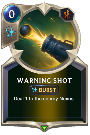 Warning Shot Card