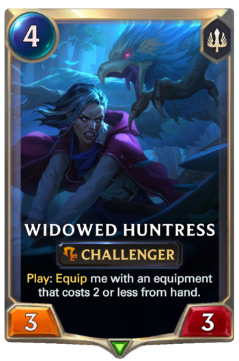 Widowed Huntress Card