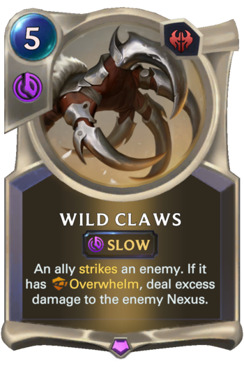 Wild Claws Card