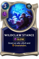 Wildclaw Stance Card