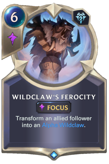 Wildclaw's Ferocity Card