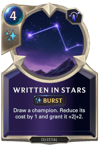 Written in Stars Card