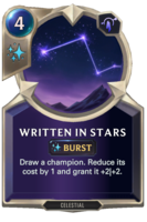 Written in Stars Card