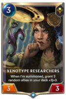 Xenotype Researchers Card