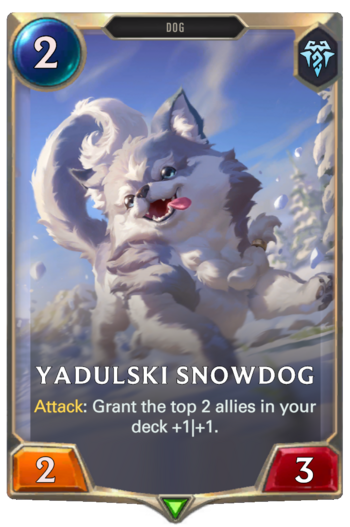 Yadulski Snowdog Card