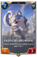 Yadulski Snowdog Card