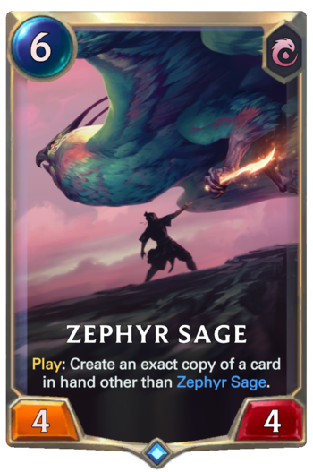 Zephyr Sage Card