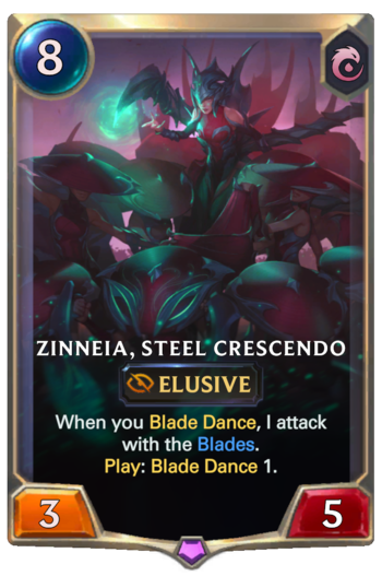 Zinneia, Steel Crescendo Card