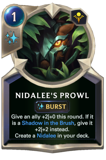 Nidalee's Prowl Card