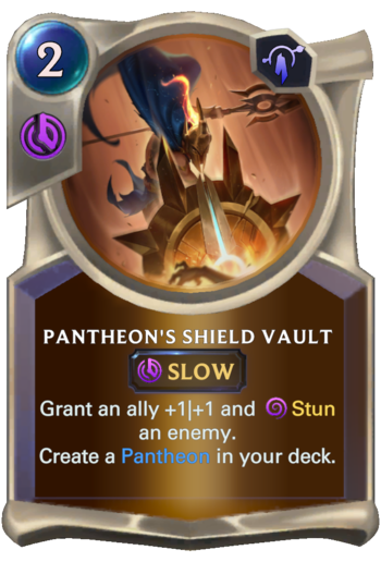 Pantheon's Shield Vault Card